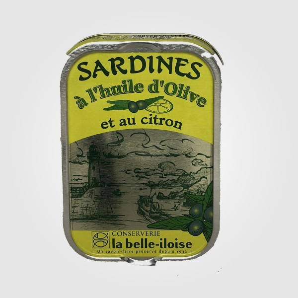 Sardinen in Olivenöl und Zitronen